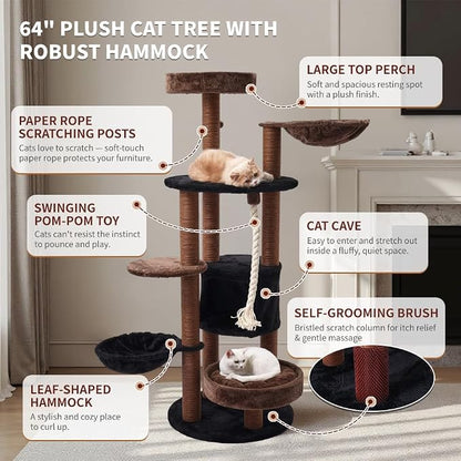 64 in Heavy Duty Cat Tree, Cat Tower - Image 9