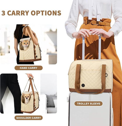 Dog Purse Carrier for Small Dogs, Soft Sided Pet Carrier - Image 8