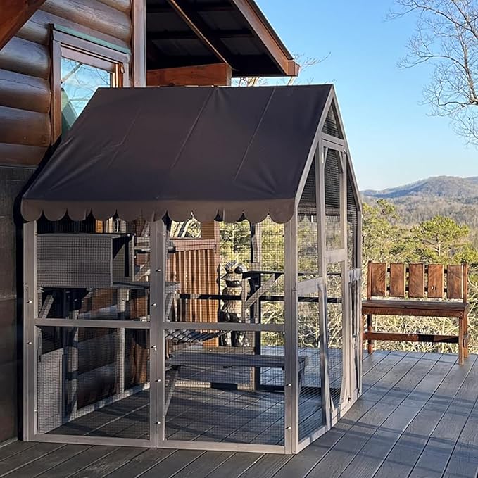 Aivituvin Cat House Outdoor Catio Kitty Enclosure by Aivituvin