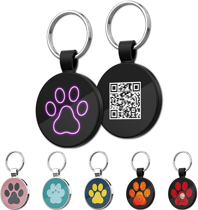 MYLUCKYTAG QR Code Pet ID | Personalized Dog & Cat Collar Tag | Online Profile by MYLUCKYTAG