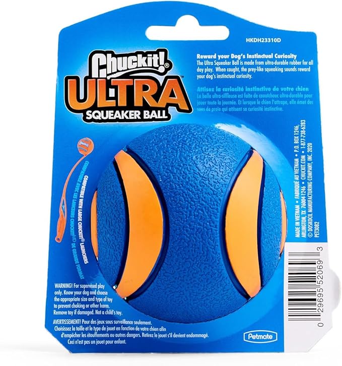 Chuckit! Ultra Squeaker Ball Dog Toy, Large 1 Pack, - Image 5
