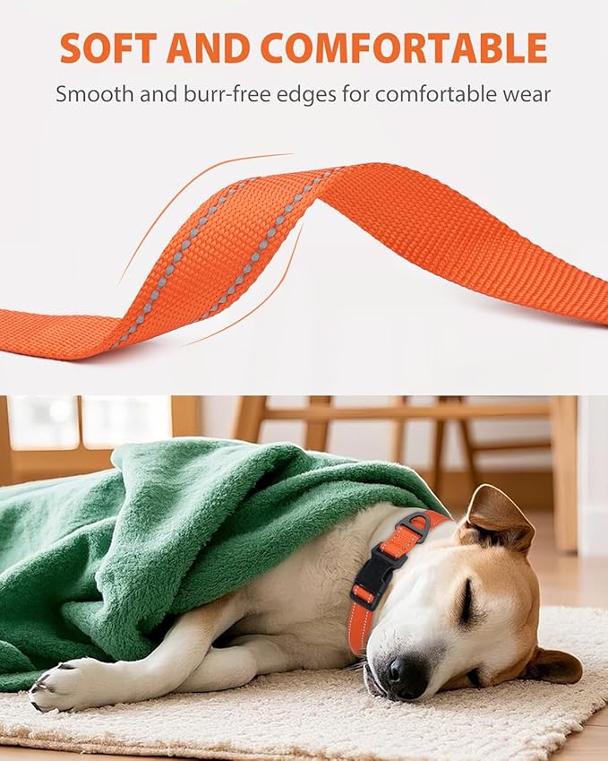 Joytale Reflective Dog Collar, Adjustable Nylon Pet Collar - Image 3
