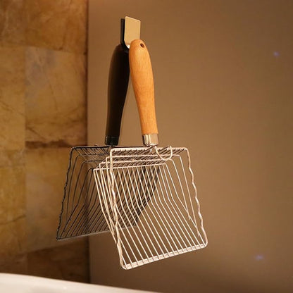 Cat Litter Scoop, Kitty Litter Scooper Metal, Deep Shovel, Wood Handle - Image 6