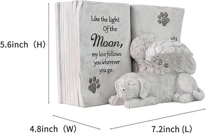 Solar Dog Angel Statue, Pet Dog Memorial Stone, Dog Memorial Gifts Or Garden - Image 4
