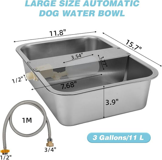 3 Gallon Automatic Dog Water Dispenser, Large Dog Water Bowl Dispenser - Image 2