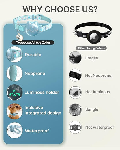 Waterproof Airtag Cat Collar, Breakaway Cat Airtag Collar - Image 6
