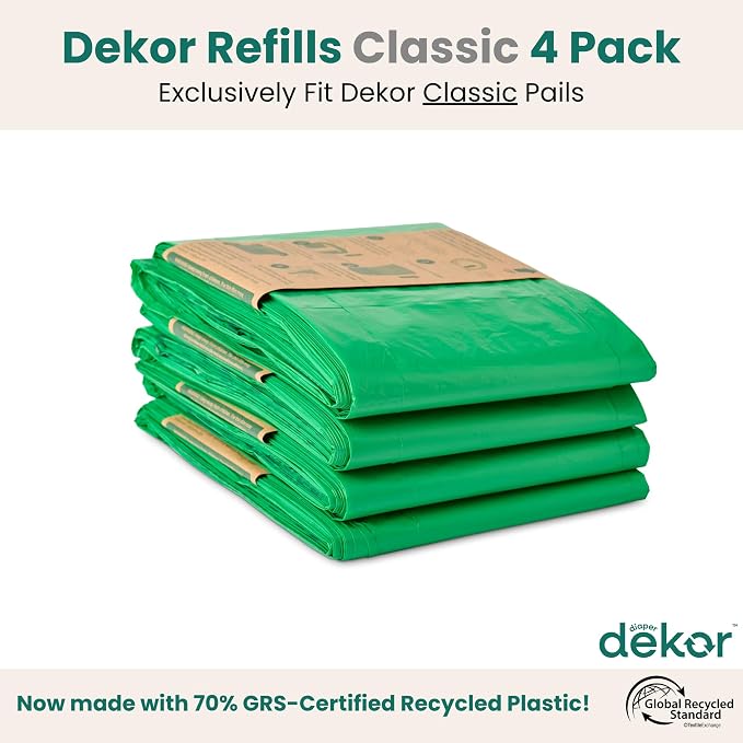 Diaper Dekor CLASSIC Diaper Pail Refills, Exclusive End-of-Liner Marking - Image 3