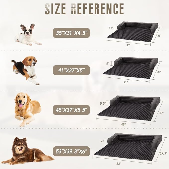 WINDRACING Luxury Dog Couch Bed, Washable Calming Dog Couch Cover, Couch - Image 4