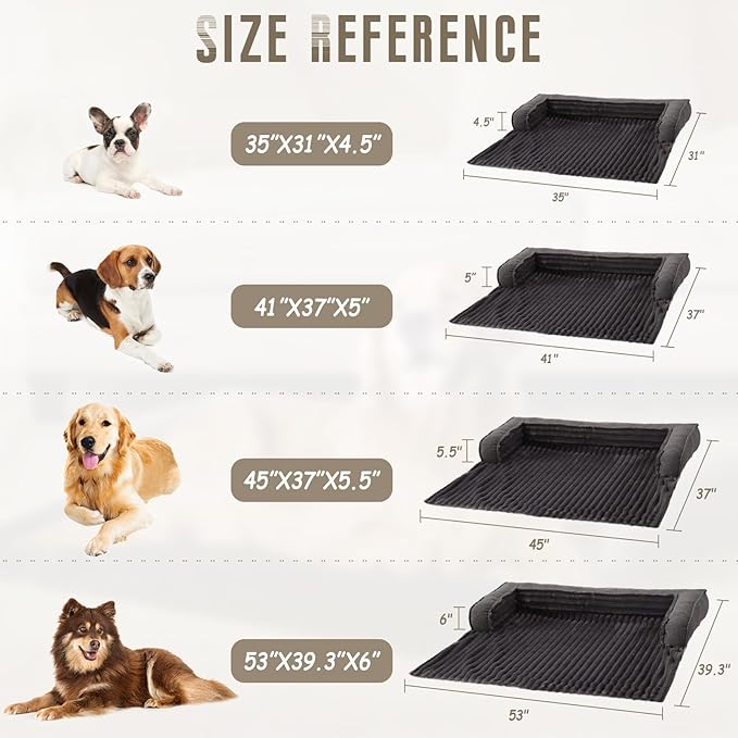 WINDRACING Luxury Dog Couch Bed, Washable Calming Dog Couch Cover, Couch - Image 4