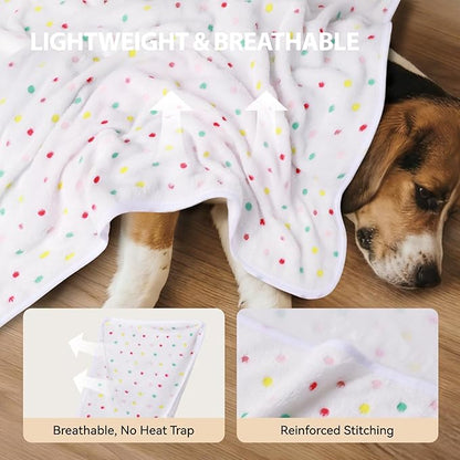 LINENLUX 1 Pack 3 Blankets Super Soft Fluffy Premium Fleece Dog Blankets - Image 2