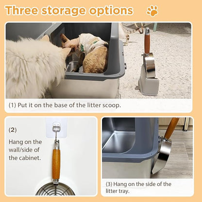 Cat Litter Scoop, Litter Scooper, Metal Cat Litter Scoop, Stainless Steel Cat - Image 5
