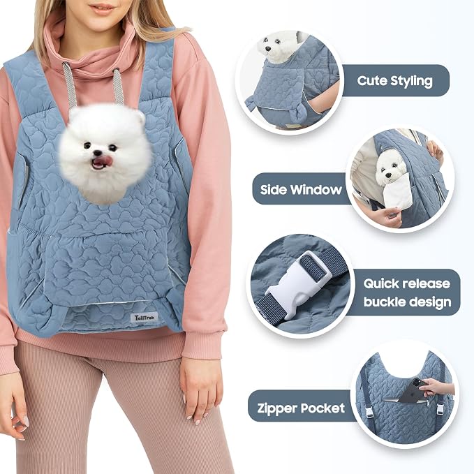 Pet Carrier Backpack, Adjustable Pet Front Cat Dog Carrier Backpack Travel Bag - Image 3