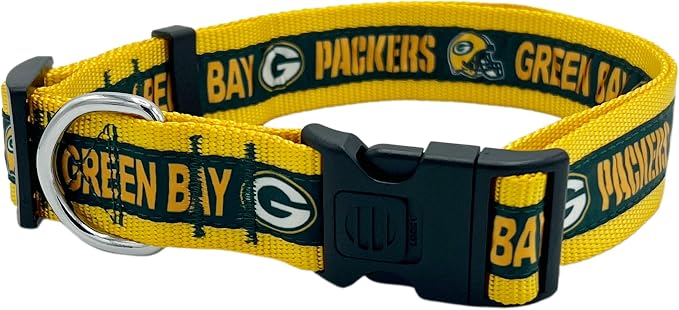 NFL PET Collar Green Bay Packers Dog Collar, X-Large Football Team Collar by PETSFIRST