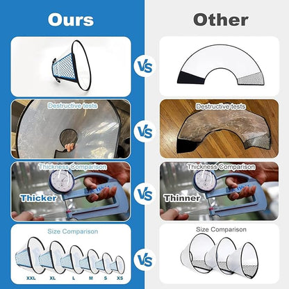 Supet Dog Cone Collar Adjustable After Surgery, Comfortable Pet Recovery Collar - Image 6