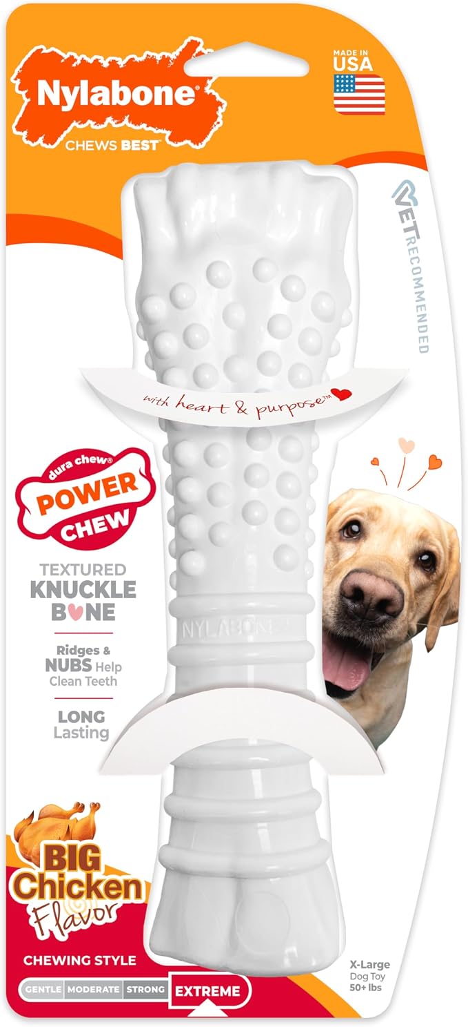 Nylabone Textured Knuckle Bone Power Chew Toy - Image 9