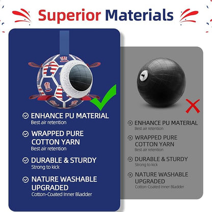 Diman Dog Toy Soccer Ball : Outdoor Dog Toys, Dog's Independence Day Gift - Image 6