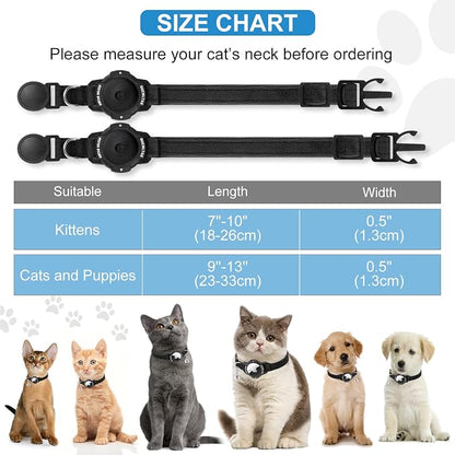 Luminous AirTag Cat Collar Breakaway, OUCWLTAG GPS Cat Collar - Image 6