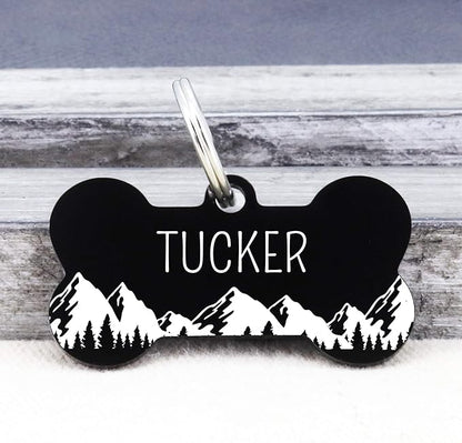 Ultra Joys Personalized Stainless Steel Bone Pet ID Tags - Image 2