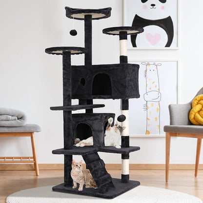 Cat Tree for Indoor Cats, Space Saving Cat Activity Center, Durable Pet Play - Image 7
