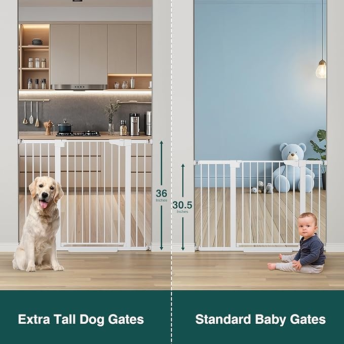 Cumbor 36" Extra Tall Baby Gate - Image 3