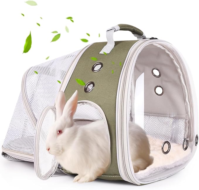 Back Expandable Backpack for Small Animals, Portable Travel Bag Breathable Pet by LightUpYourPetsLife