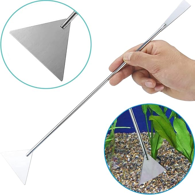 15in Aquascaping Tools, 4 in 1 Long Aquarium Tweezers Scissors Spatula - Image 5