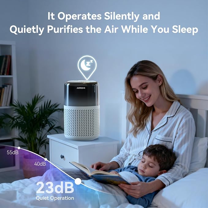 AIRROMI HEPA Air Purifier for Bedroom&Home, Pet Air Purifier for Home Pets - Image 6