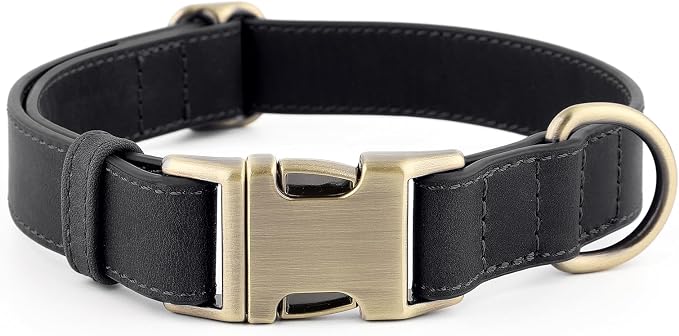 Plutus Pet Genuine Leather Dog Collar – Adjustable Pet Collar by PLUTUSPET