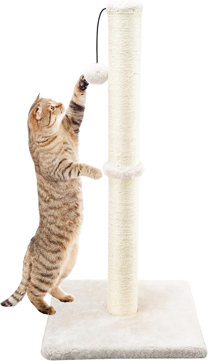 Dimaka 29" Height Tall Cat Scratching Post, Claw Scratcher by DIMAKA
