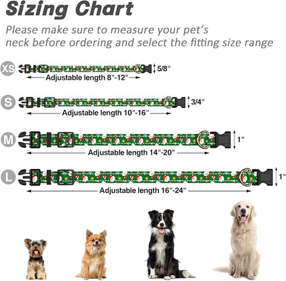 Reflective Dog Collar, Cute Christmas Style Dog Collar - Image 7