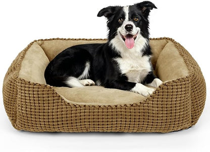 MIXJOY Large Dog Bed for Large Medium Small Dogs, Rectangle Washable Orthopedic by MIXJOY