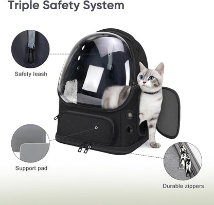 Breathable Cat Backpack Carrier, Large Space Cat Bubble Backpack - Image 5