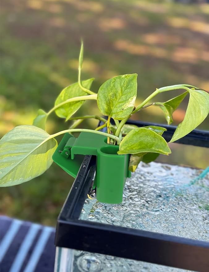 4 Pk Upgraded Aquarium Plant Holder, 3-Hole Hanging Plant Holder - Image 5