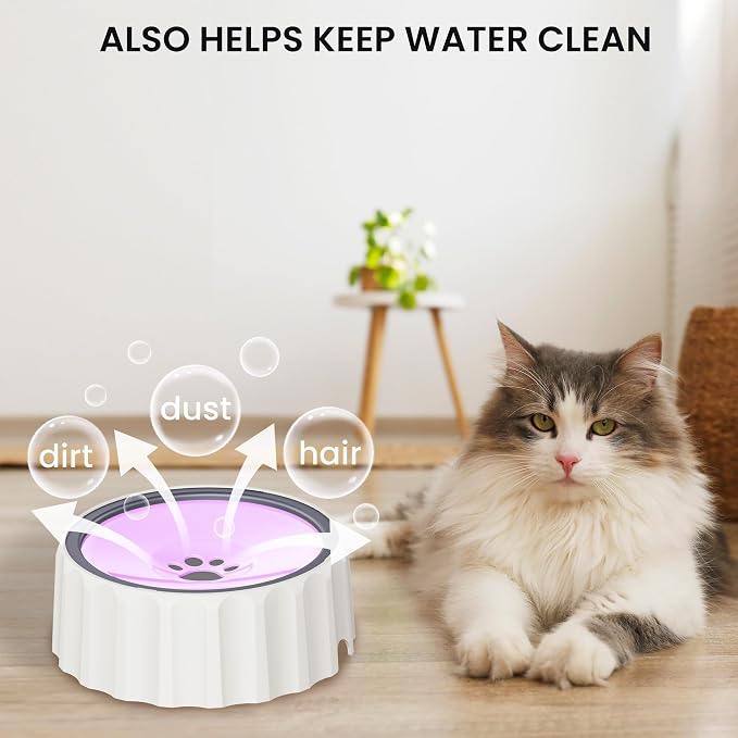Dog Small Animals Water Bowl No Spill 70oz/2L Large Capacity Dispenser Non Slip - Image 5