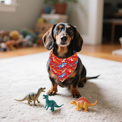 30 Pcs Dinosaurs Dog Bandanas for Small Dogs Medium Stitch Dog Bandana Bulk - Image 5