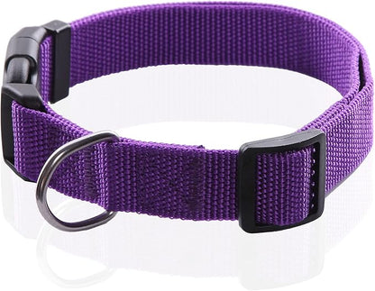 Adjustable Nylon Dog Collar, pet Collar 1 Inch 3/4 Inch 5/8 Inch Wide, - Image 2