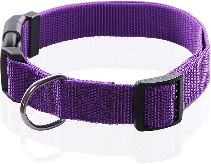 Adjustable Nylon Dog Collar, pet Collar 1 Inch 3/4 Inch 5/8 Inch Wide, - Image 2