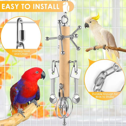 KATUMO Bird Toys, Parrot Pull Spoons, Spinning Toys - Image 5