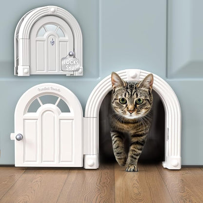 Purrfect Portal Meow Manor® Cat Door Interior Door by PurrfectPortal