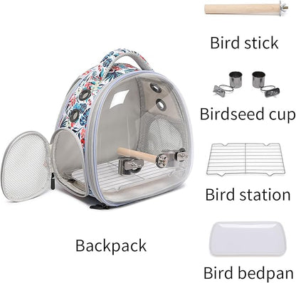 Portable Travel pet Backpack Carrier Hamster Bag Guinea Pig Bird Small Dog cat - Image 3