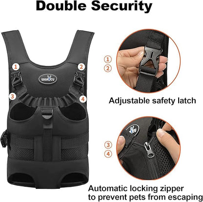 Dog Front Carrier Backpacks for Small Dogs, Legs Out Pet Carrier Sling Backpack - Image 2