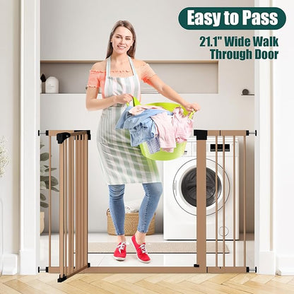 keny 29.7"-46" Baby Gate for Stairs, Auto Close Dog Gates for Doorways - Image 5