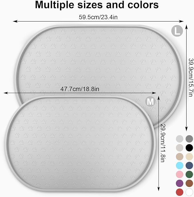 KPWACD Dog Food Mat Anti-Slip Bowl Mats - Image 2