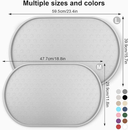 KPWACD Dog Food Mat Anti-Slip Bowl Mats - Image 2