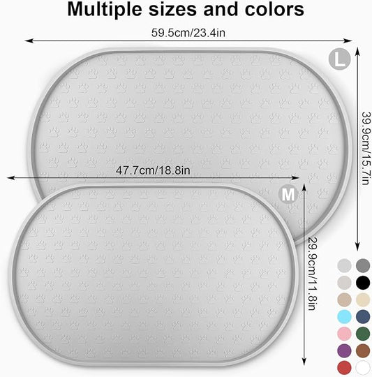 KPWACD Dog Food Mat Anti-Slip Bowl Mats - Image 2