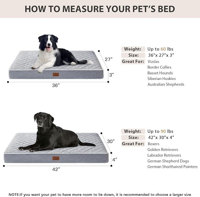 WNPETHOME Orthopedic XL Dog Beds Large Sized Dog, Waterproof Extra Large Dogs - Image 5