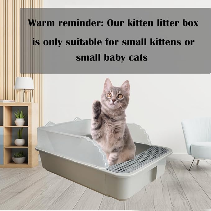 kathson Open Small Cat Litter Box - Image 5