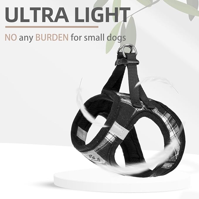 PUPTECK Adjustable Dog Harness Collar and Leash Set Step in No Pull Pet Harness - Image 6