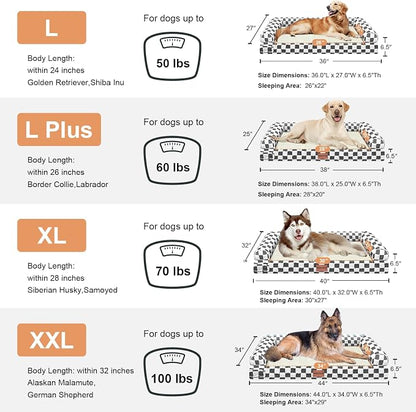 Large Dog Bed Orthopedic Washable: Beds Bolster XL Bed Medium Large Dogs Egg - Image 7