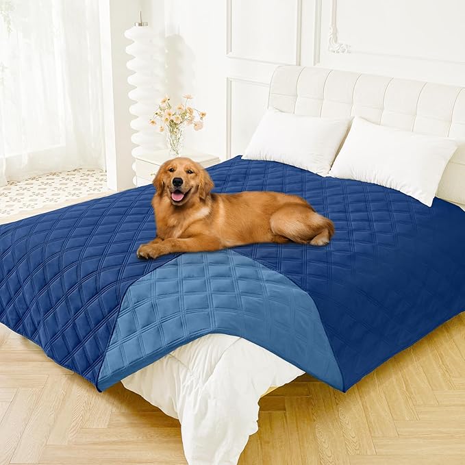 Smiry Waterproof Dog Bed Cover Blanket 82x82, Soft Reversible Pet Blanket by Smiry